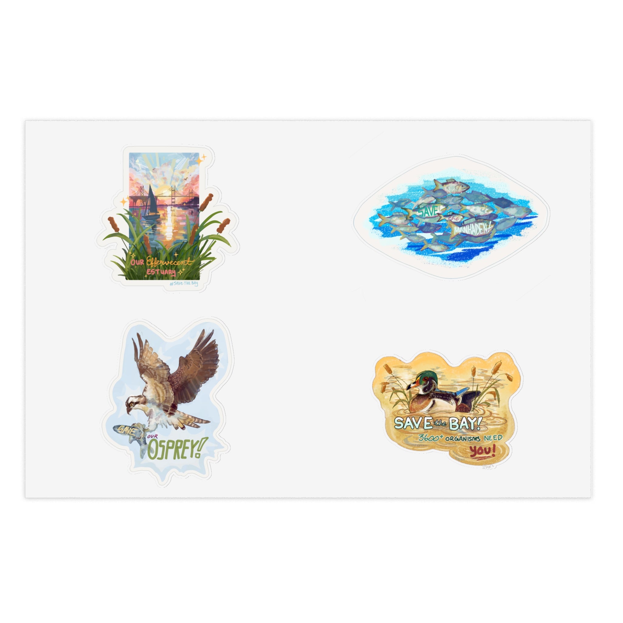 Save The Bay Sticker Pack